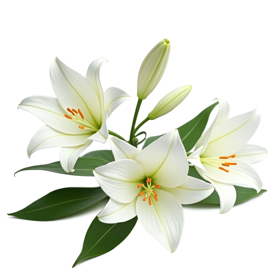 White Lily on Dark Background Dramatic Floral Photography for Artwork png