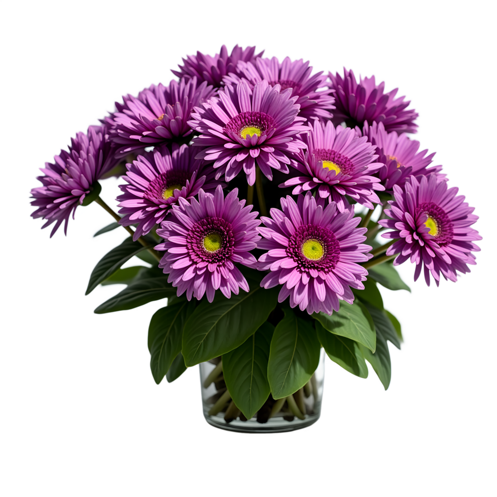 Fresh Purple Dahlia Bouquet High Resolution Image for Commercial Personal Use png