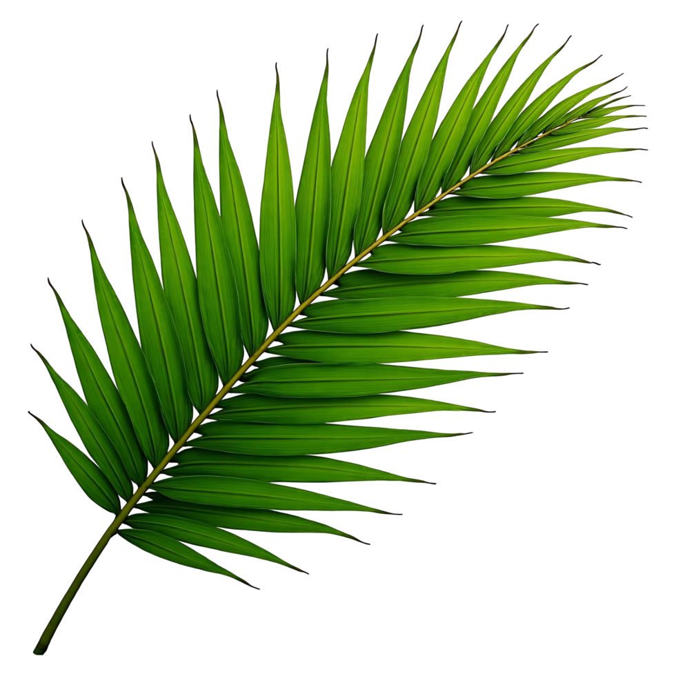 Realistic Palm Leaf Tropical Greenery for Digital Design png