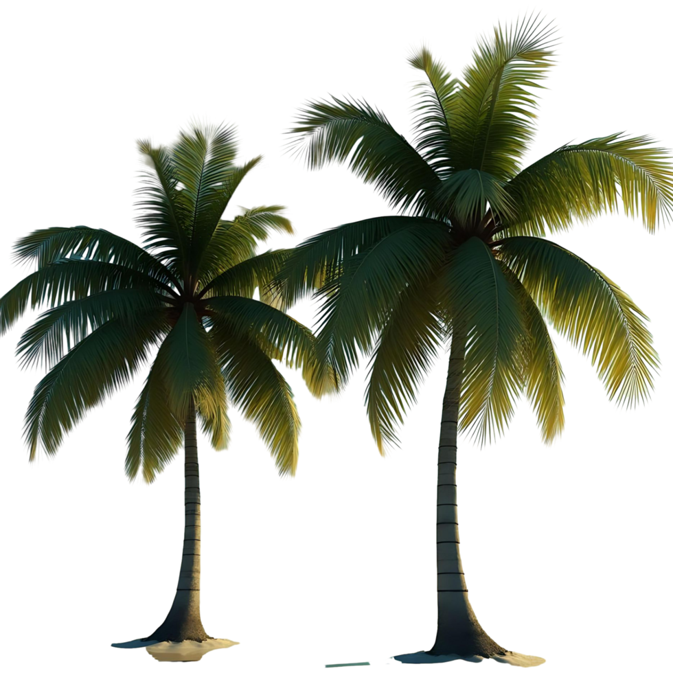 Realistic Palm Tree Forest Transparent Background for Easy Use png