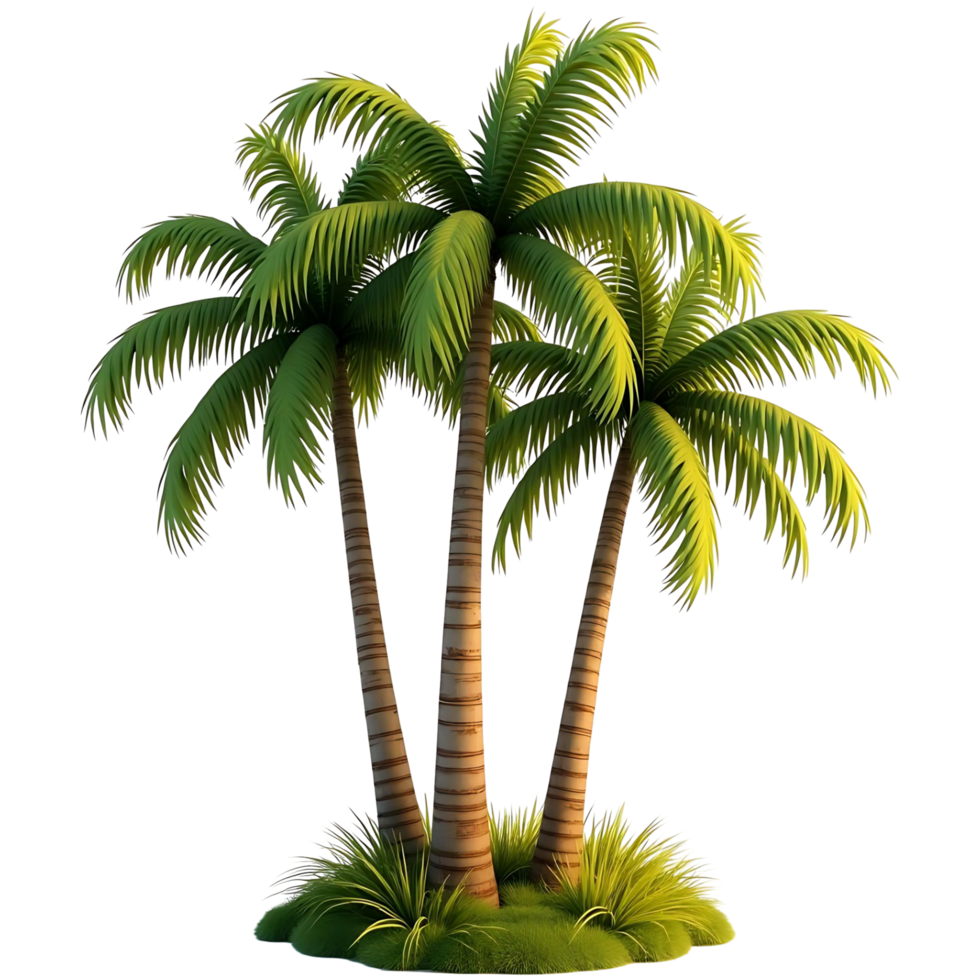 Realistic Palm Trees No Background for Easy Integration png