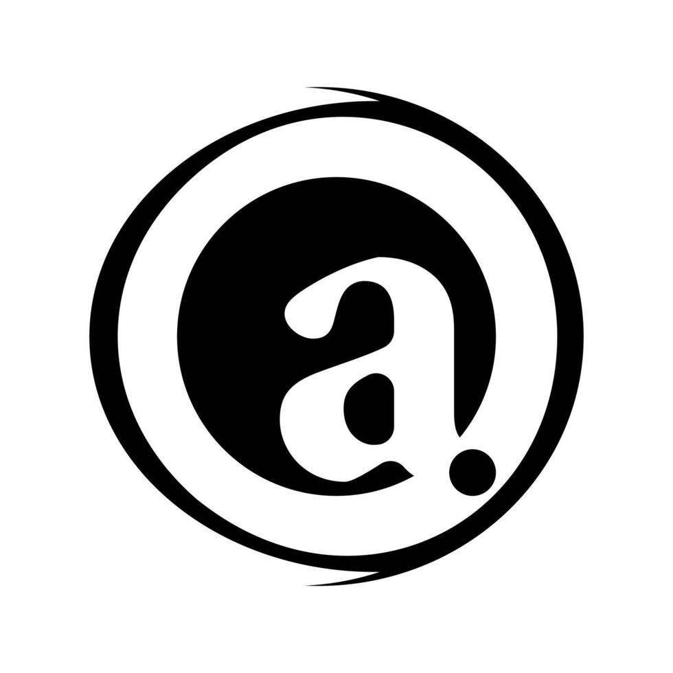 Creative new initial letter A logo design, with monogram A letter logo design and black color, creative black elegant logo Template vector