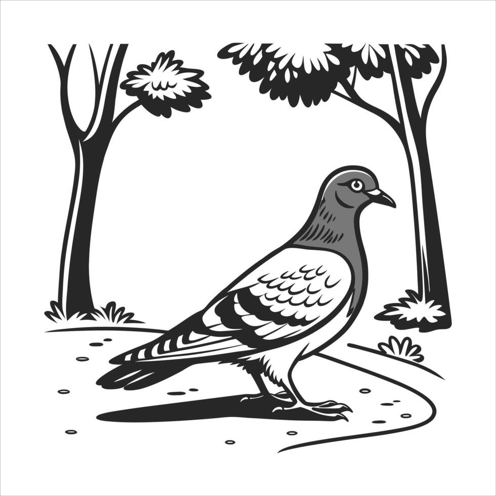 Pigeon image design isolated vector