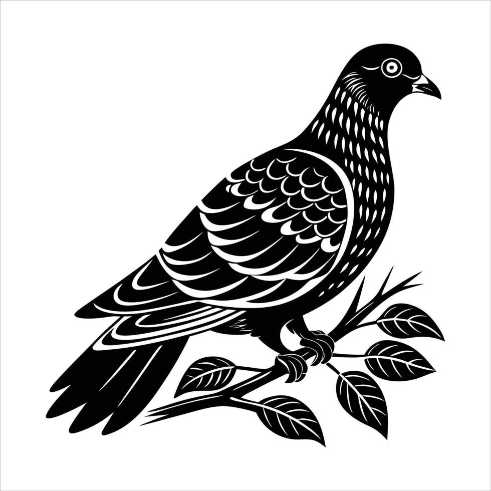 Dove Sitting Stock vector
