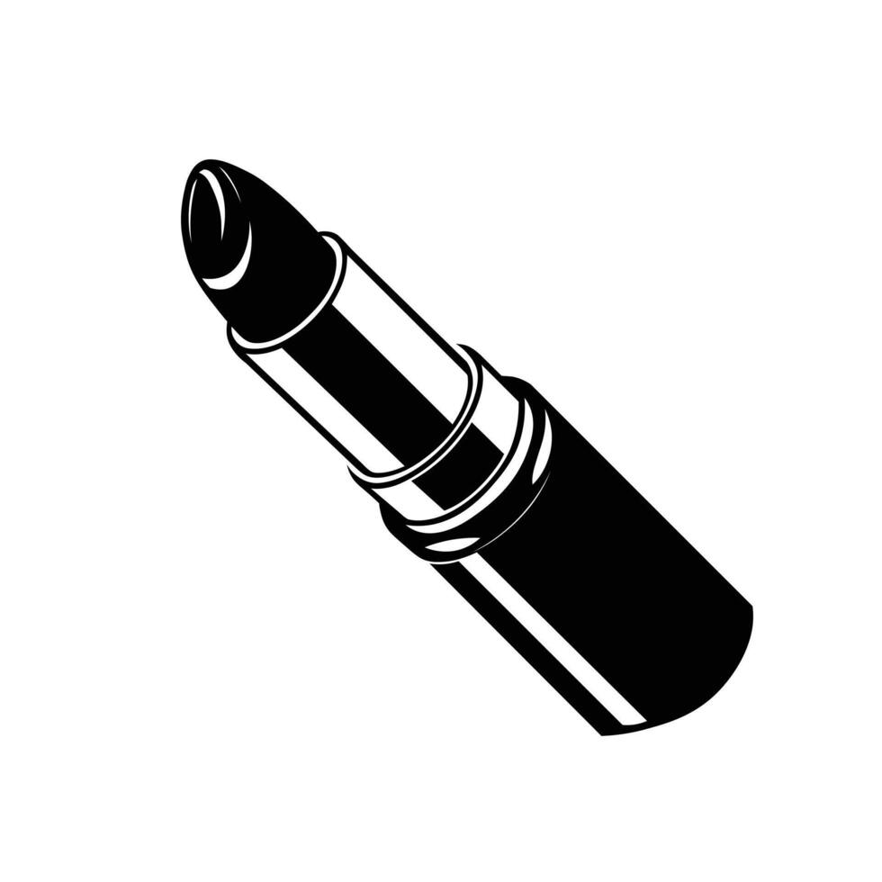 A lipstick silhouette illustration vector