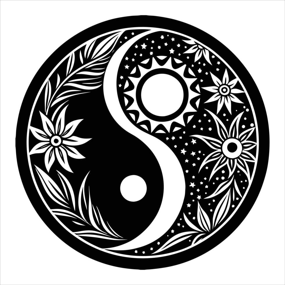 Yin Yang Symbol vector