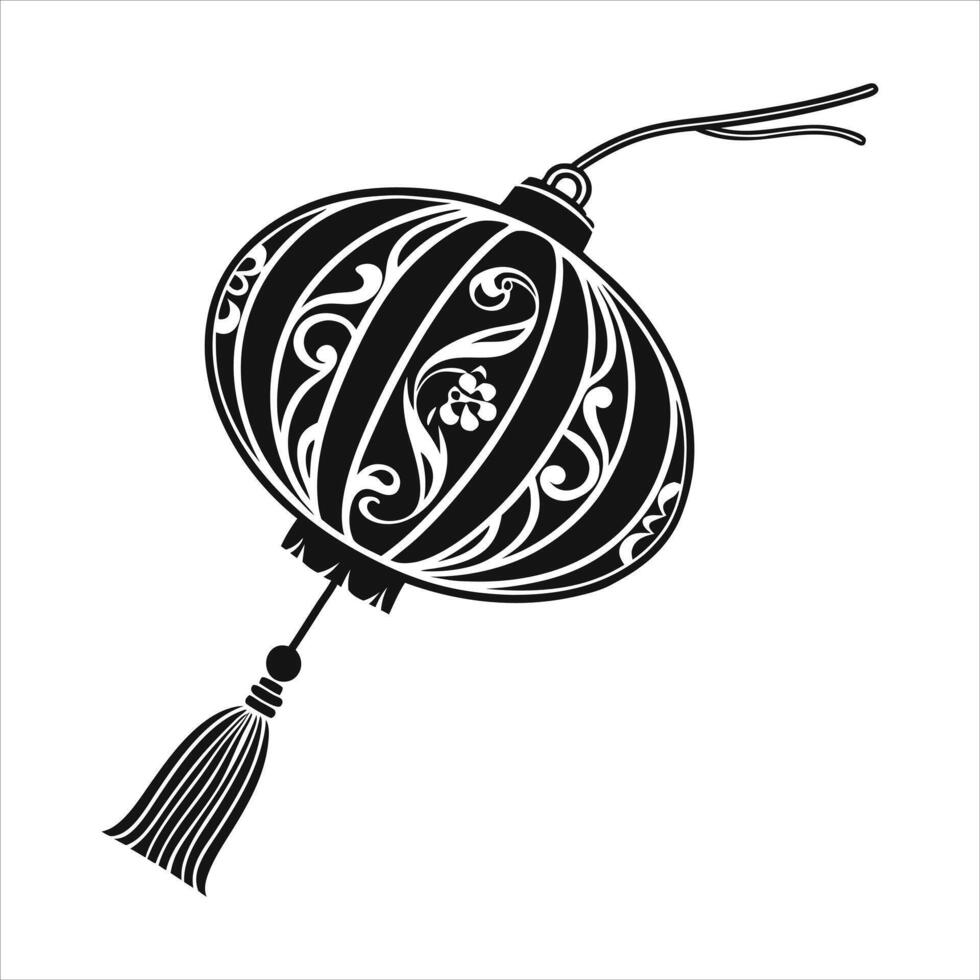Traditional Lantern Intricate vector