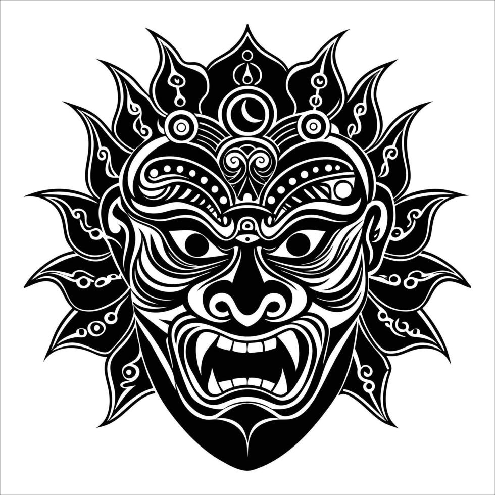 Chinese Opera Mask vector