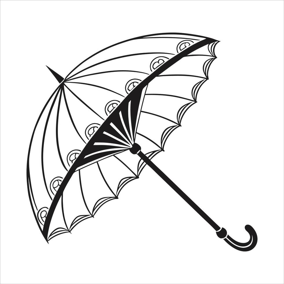 Red umbrella icon stock vector