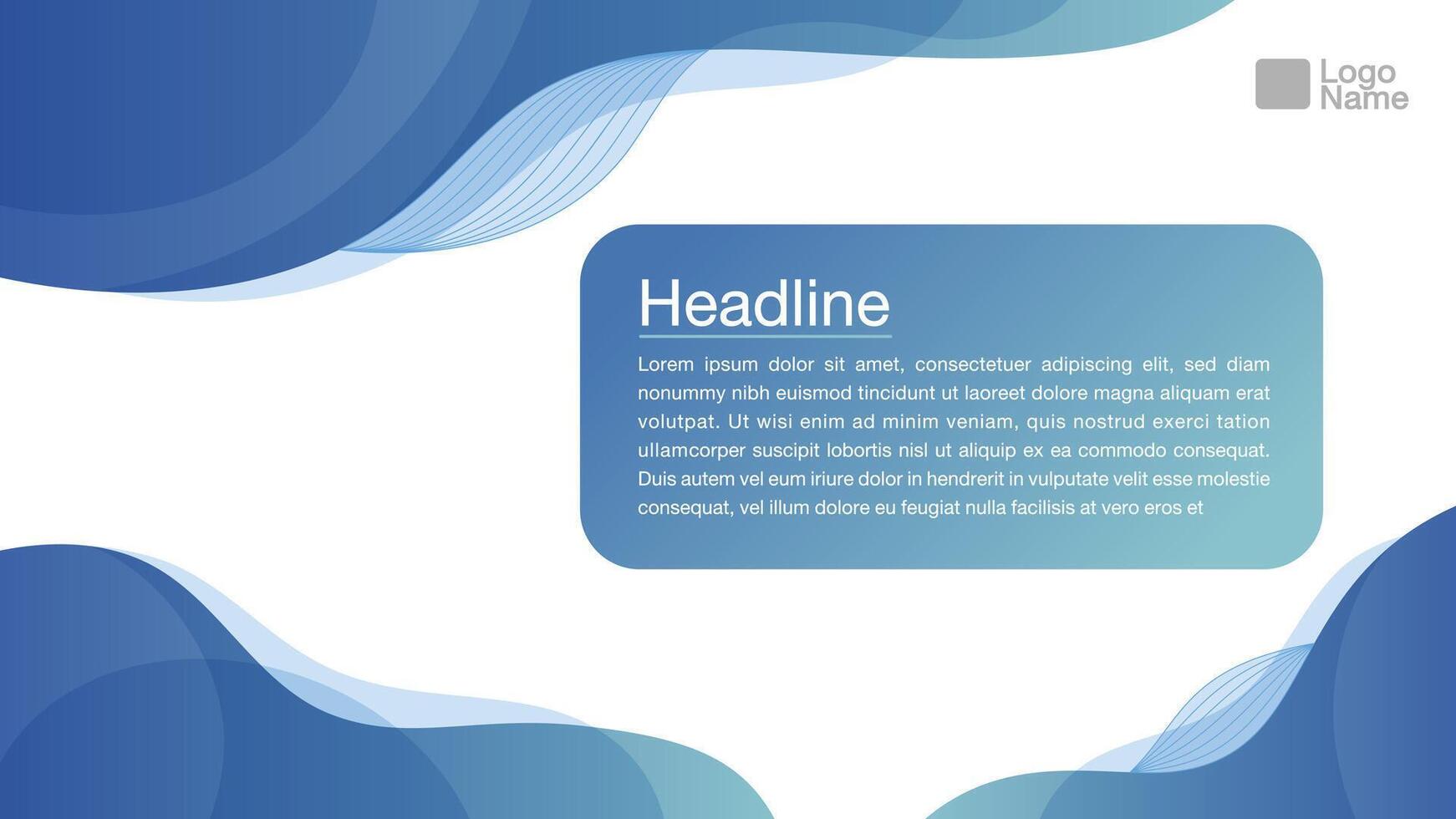 Abstract banner background with line graphic vector