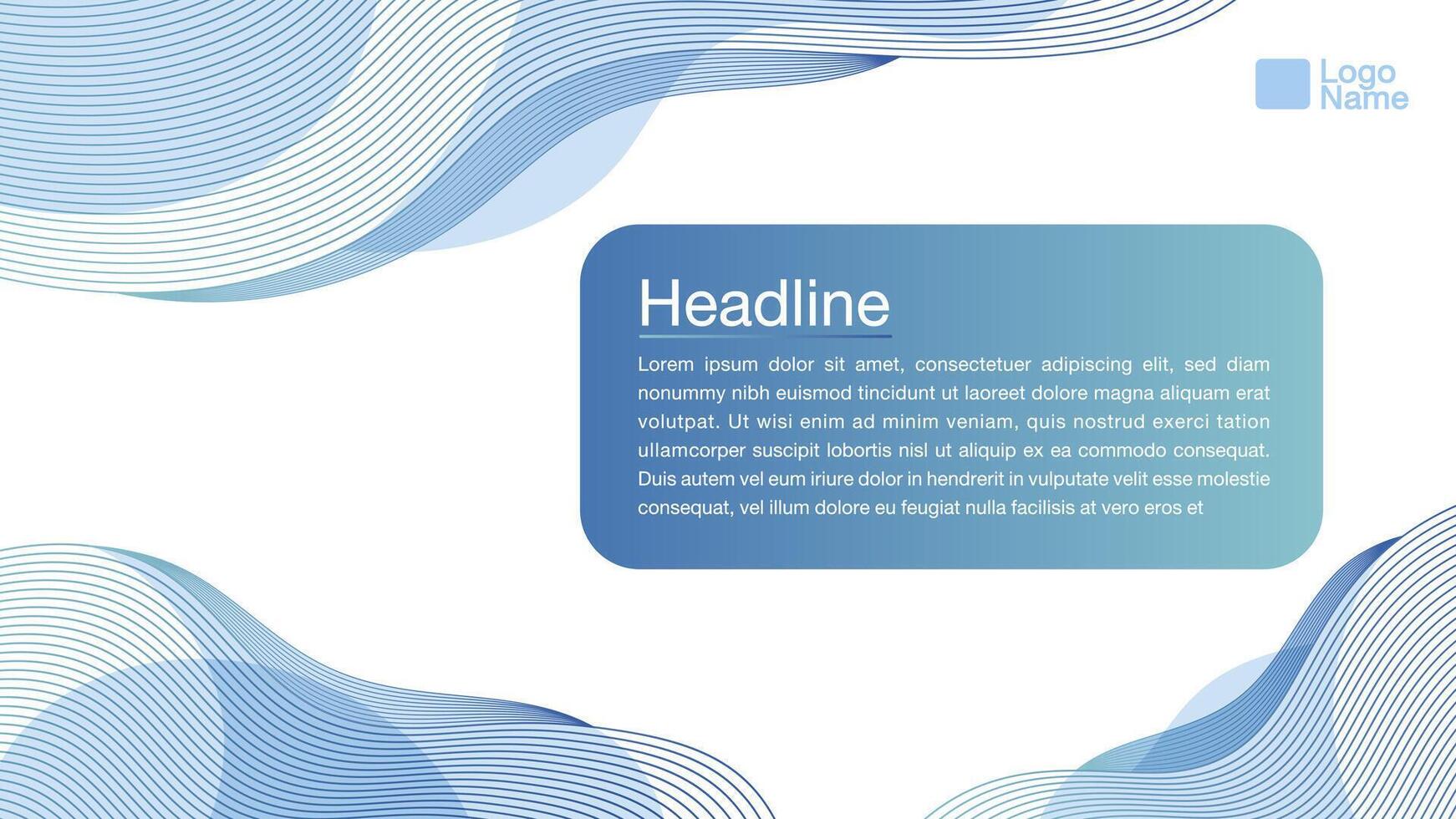 Abstract banner background with line graphics vector