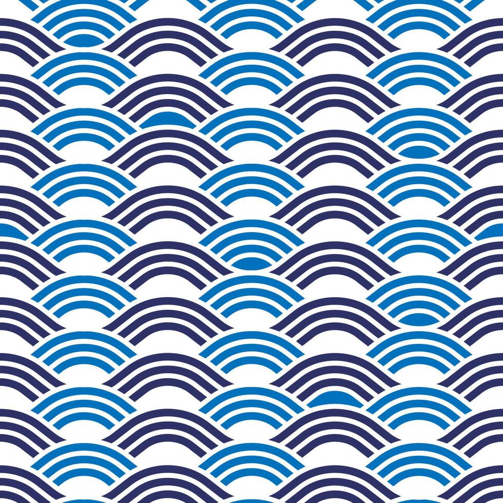 wave seamless patterns vector