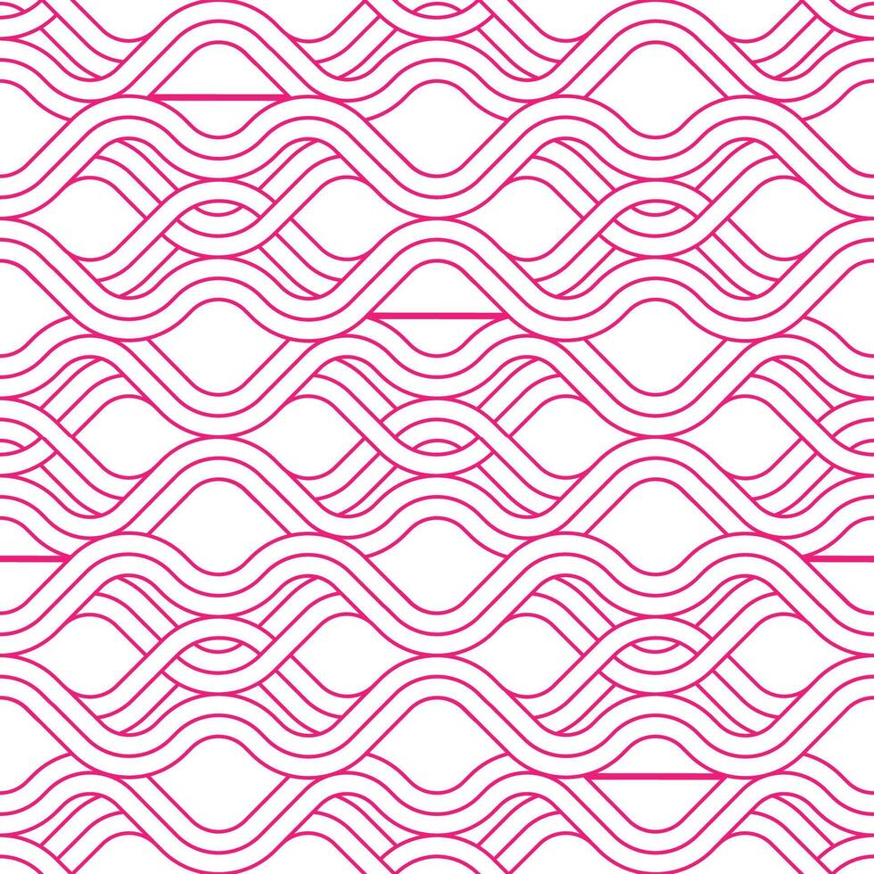 Seamless pattern of Japanese rope knot vector