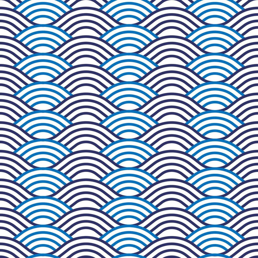 Background with seamless wave pattern vector