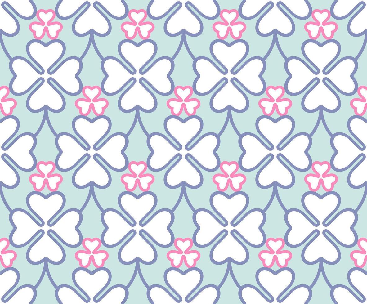 Seamless abstract background clover vector