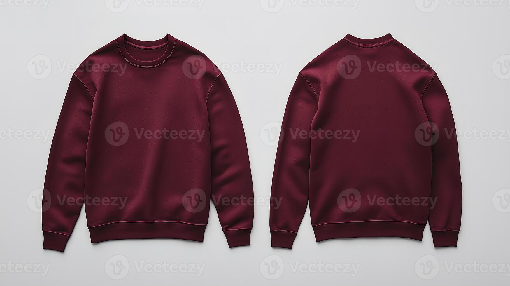 Chic Maroon Sweatshirt in a Minimalist Setting photo