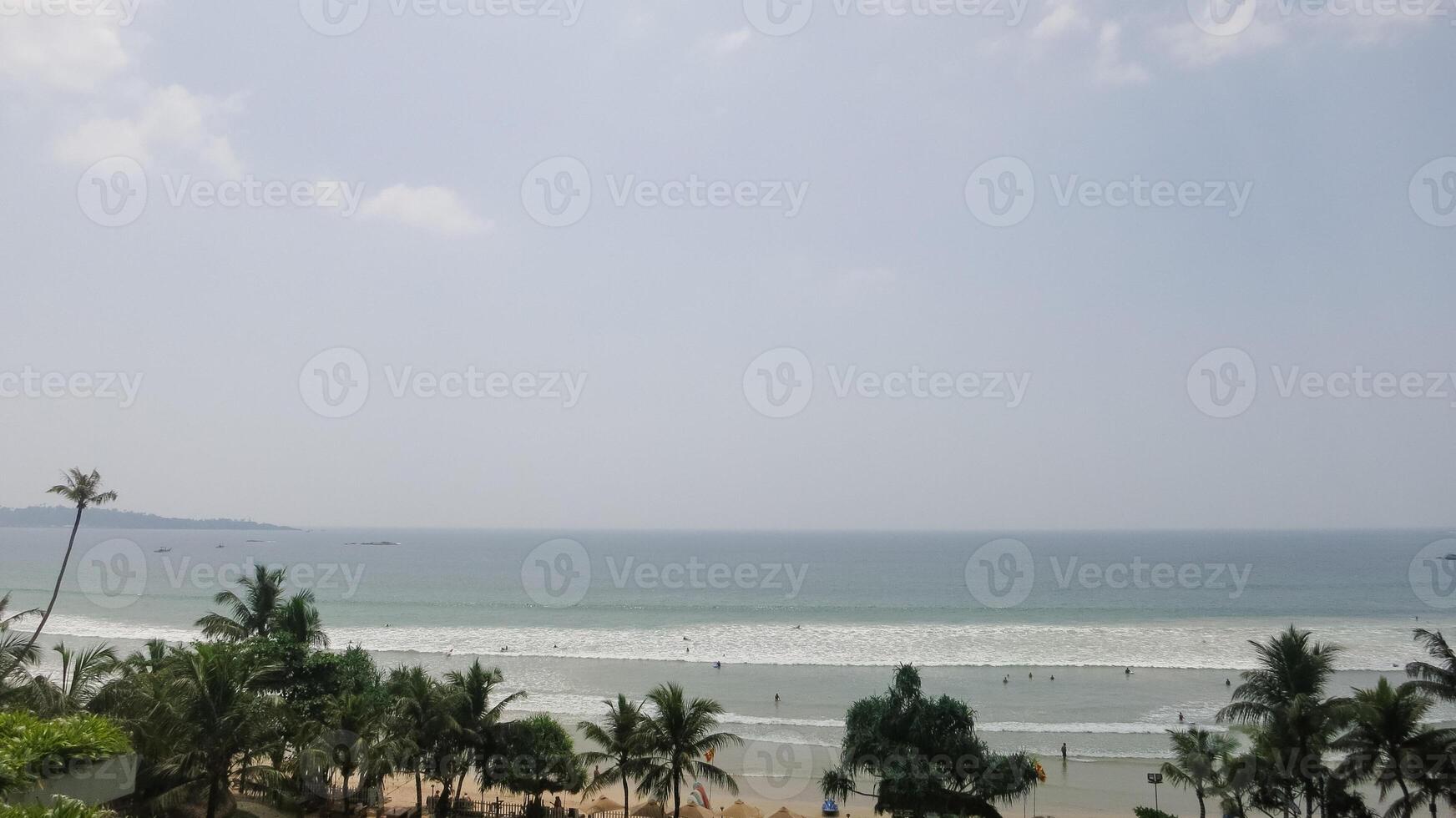 Beautiful view to the ocean, Weligama, Sri Lanka photo