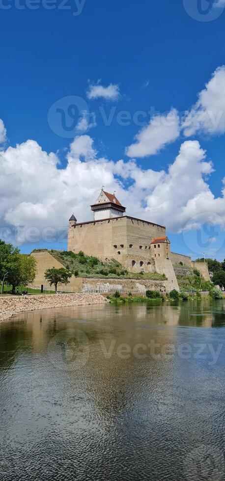 Vertical photography of castle in Estonia photo
