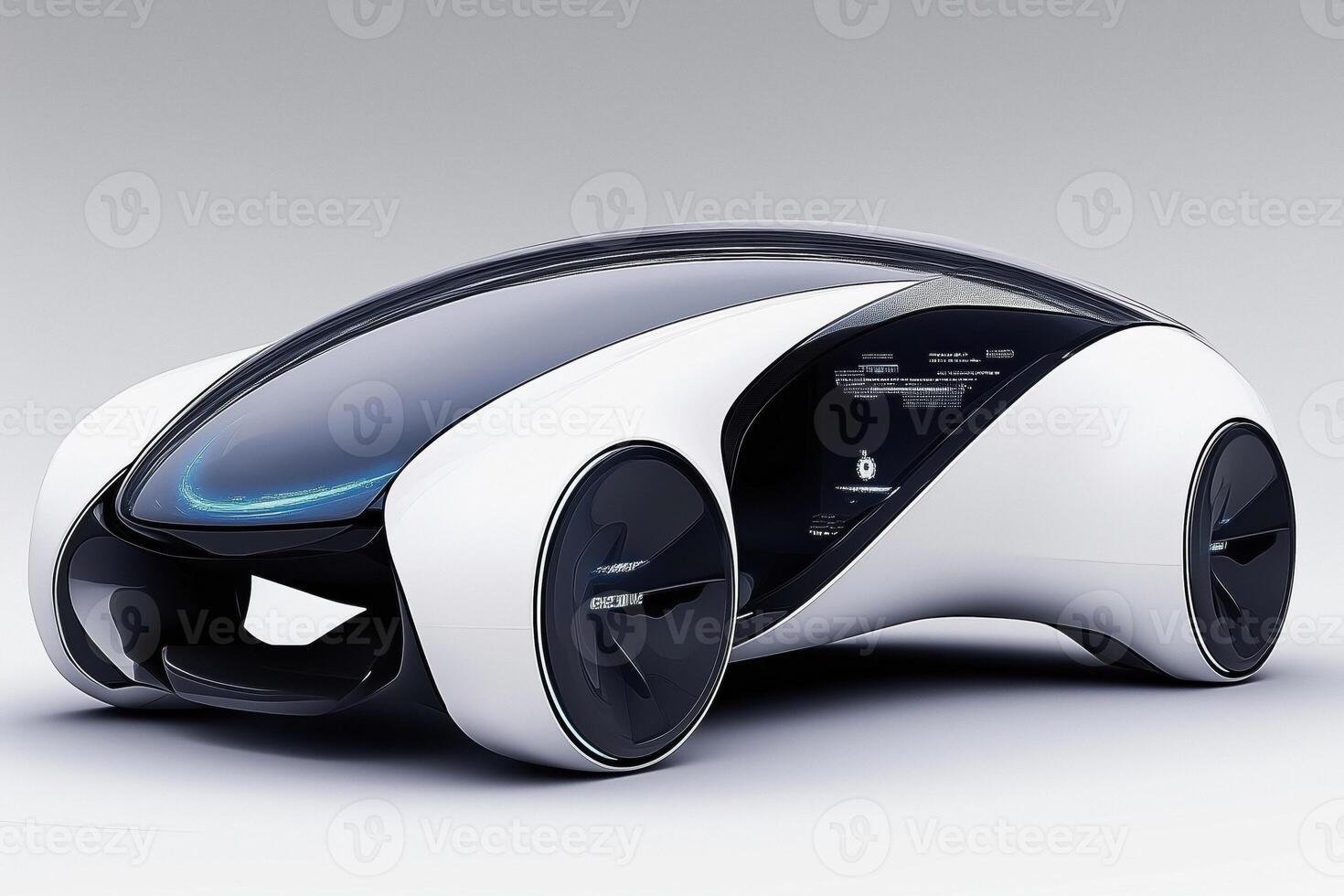 Experience the future of driving with this innovative autonomous vehicle concept. photo