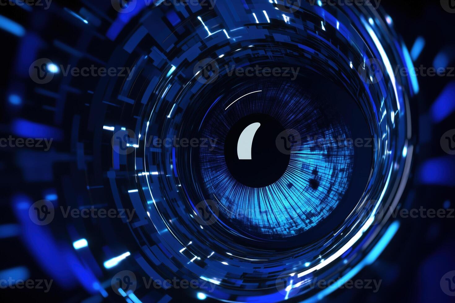 Explore the depths of a digital eye, showcasing a fusion of technology and artistry. photo