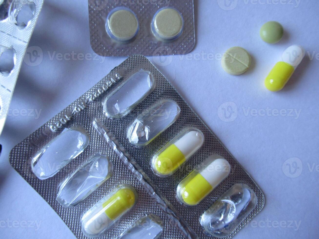 Empty pill blisters photo