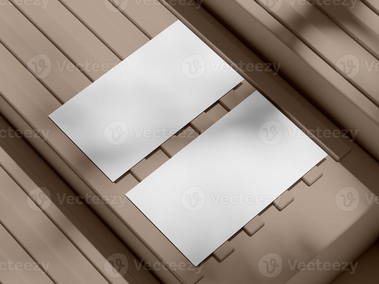 Professional Business Card Presentation on Modern Surface photo