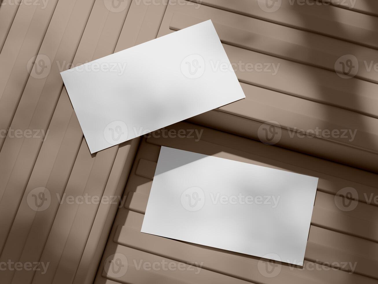 Modern Business Card Scene Featuring Neutral Tones and Textures photo