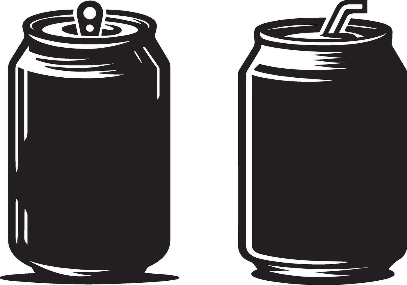 Different Soda Can Designs Modern and Minimalist Beverage Packaging Set EPS 10 vector