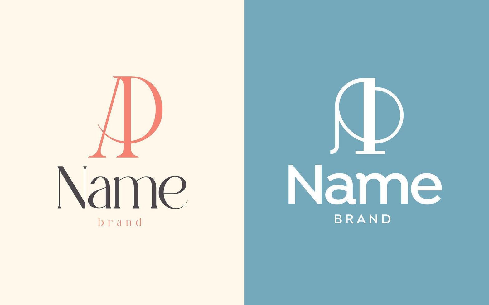 Elegant Monogram Logo Design Template for Premium Branding vector