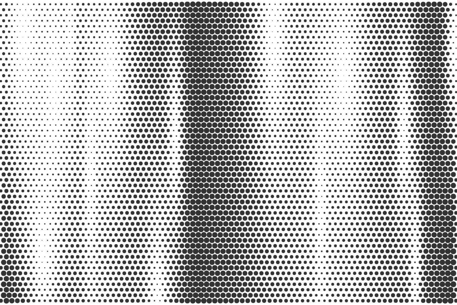 Halftone comic abstract background. Dotted geometric gradient print on white backdrop. Pixel grunge gradient with wavy noise. Fade with points for comic and manga posters. vector