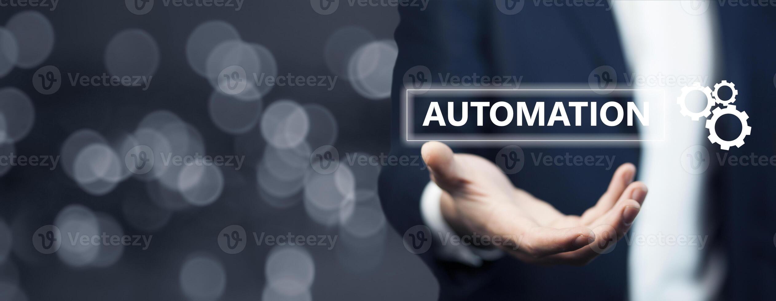 holding automation text in screen photo
