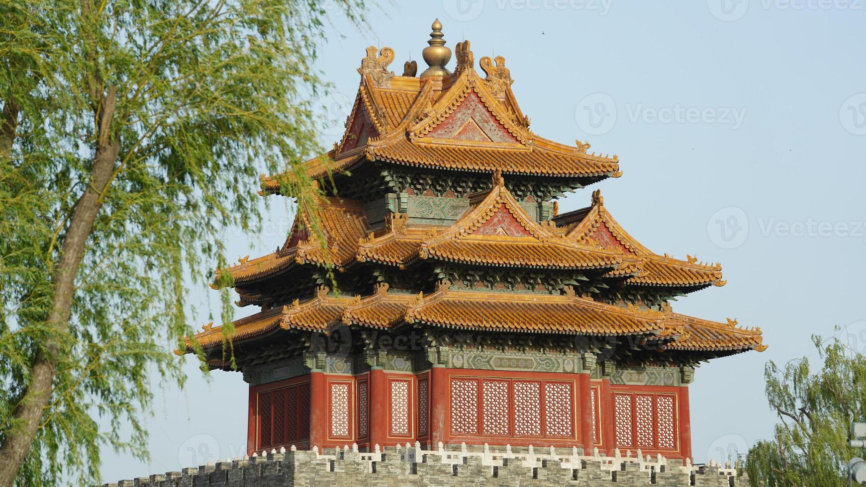 The corner pavilion in spring photo