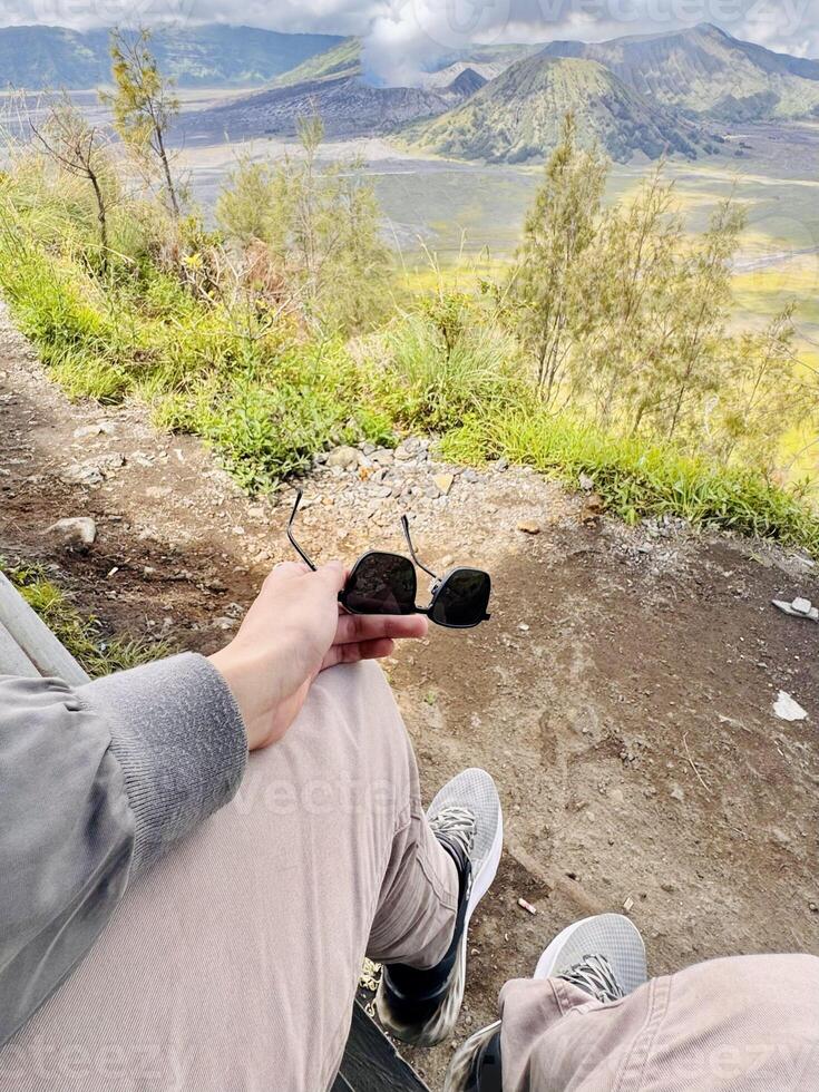 Relaxing with a Mountain View. Seruni Point Bromo photo