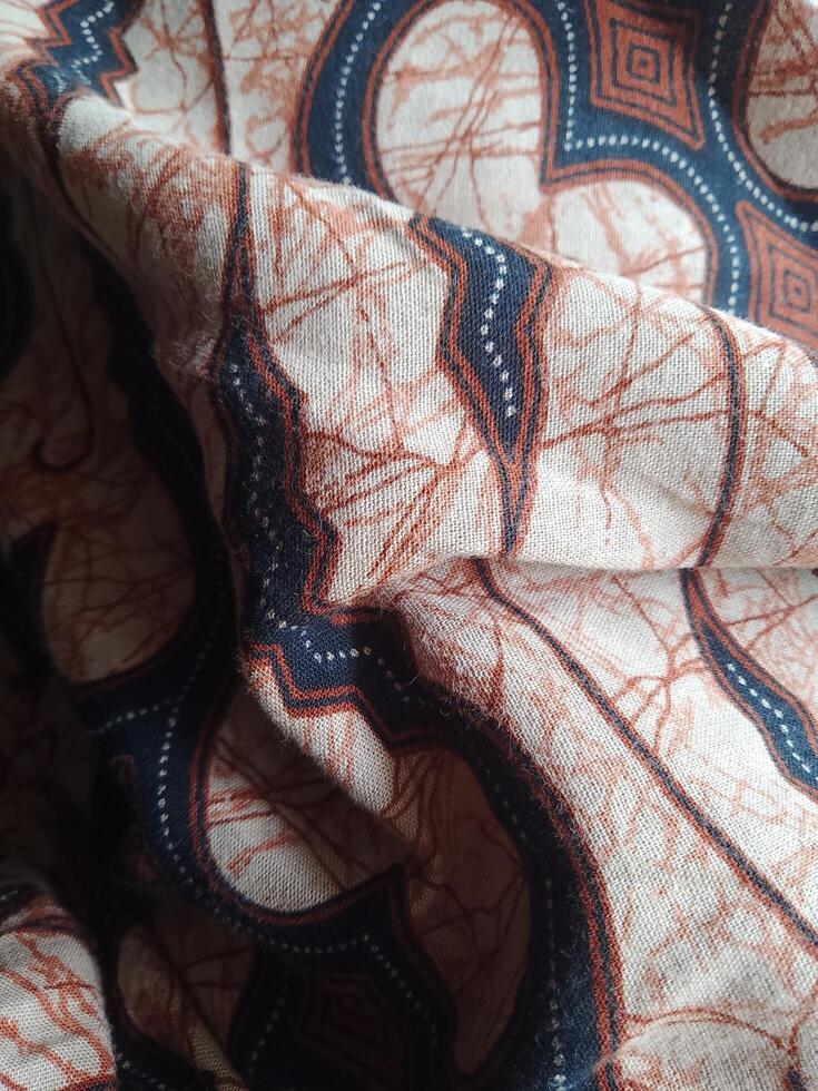 A close up of a fabric with a pattern photo
