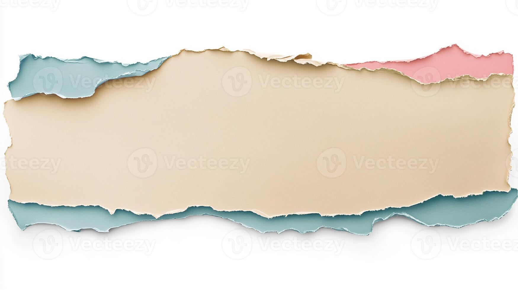 Creative Torn Paper Background with Layered Colors for Design photo