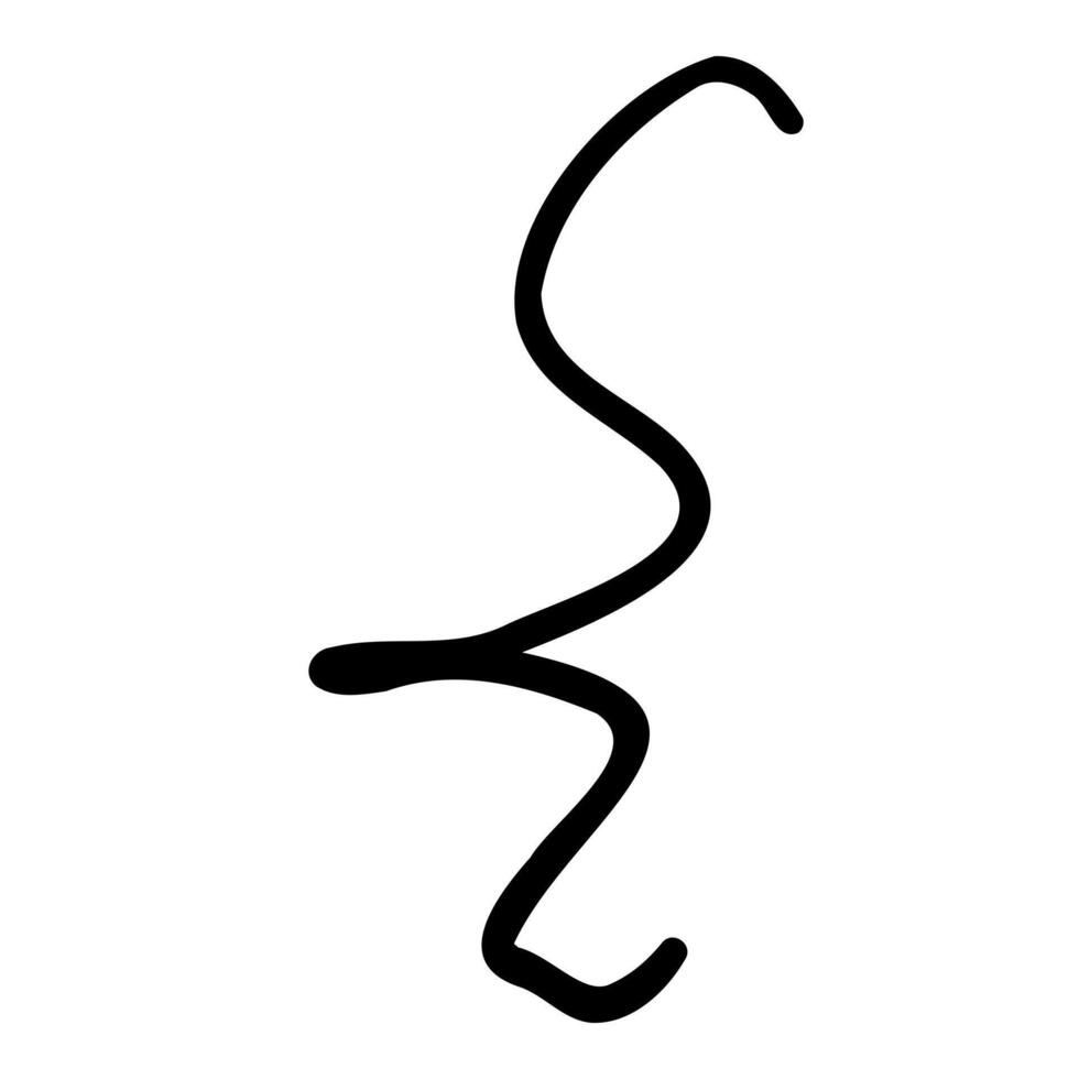 A black and white drawing of a person with a long nose vector