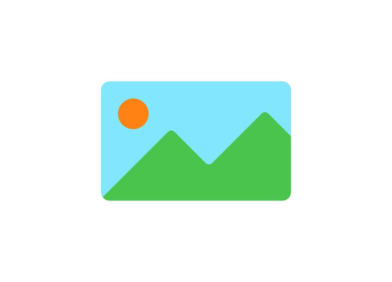 A beautiful picture of a mountain with a bright sun behind vector
