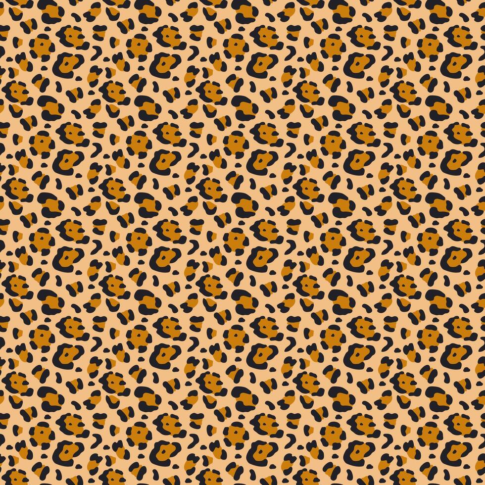 Leopard skin animal print seamless pattern illustration vector