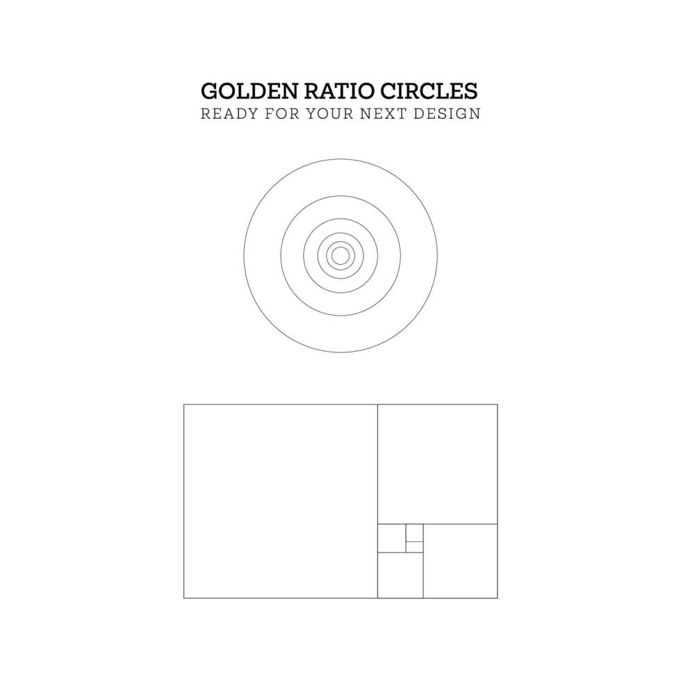 Golden Ration Circles vector