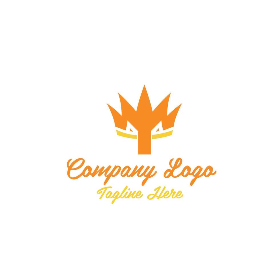 Queen Pasta Logo Design vector