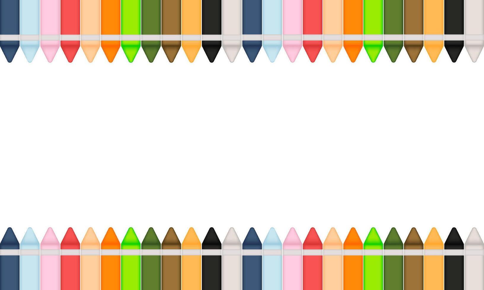 crayon background vertical version with white background vector