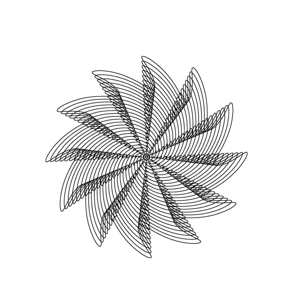windmill icon abstract line vector