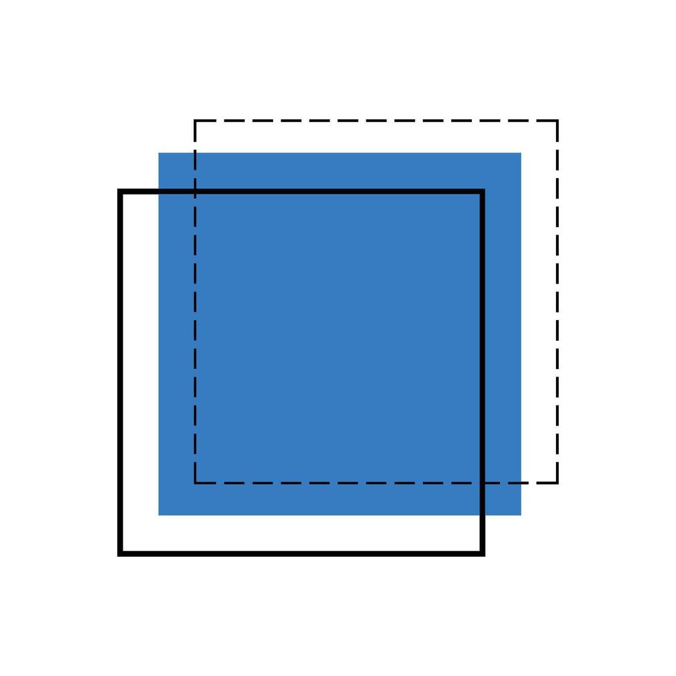 square geometric shape vector