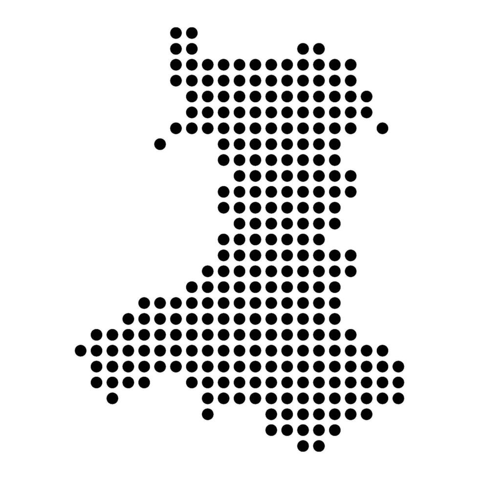 wales map icon polka vector