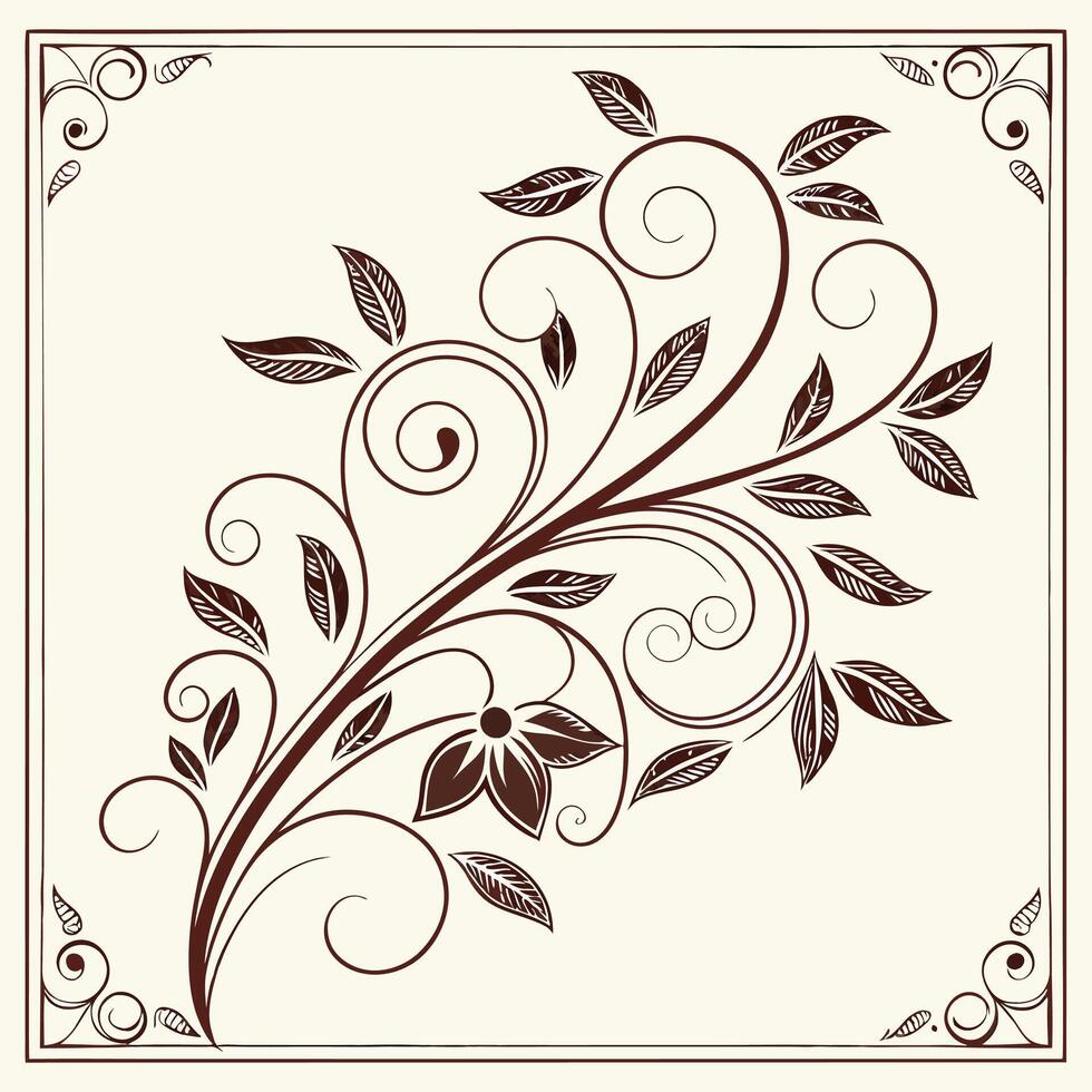 floral design with a white background vector