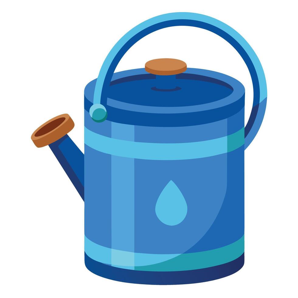 watering can with water drop design illustration vector