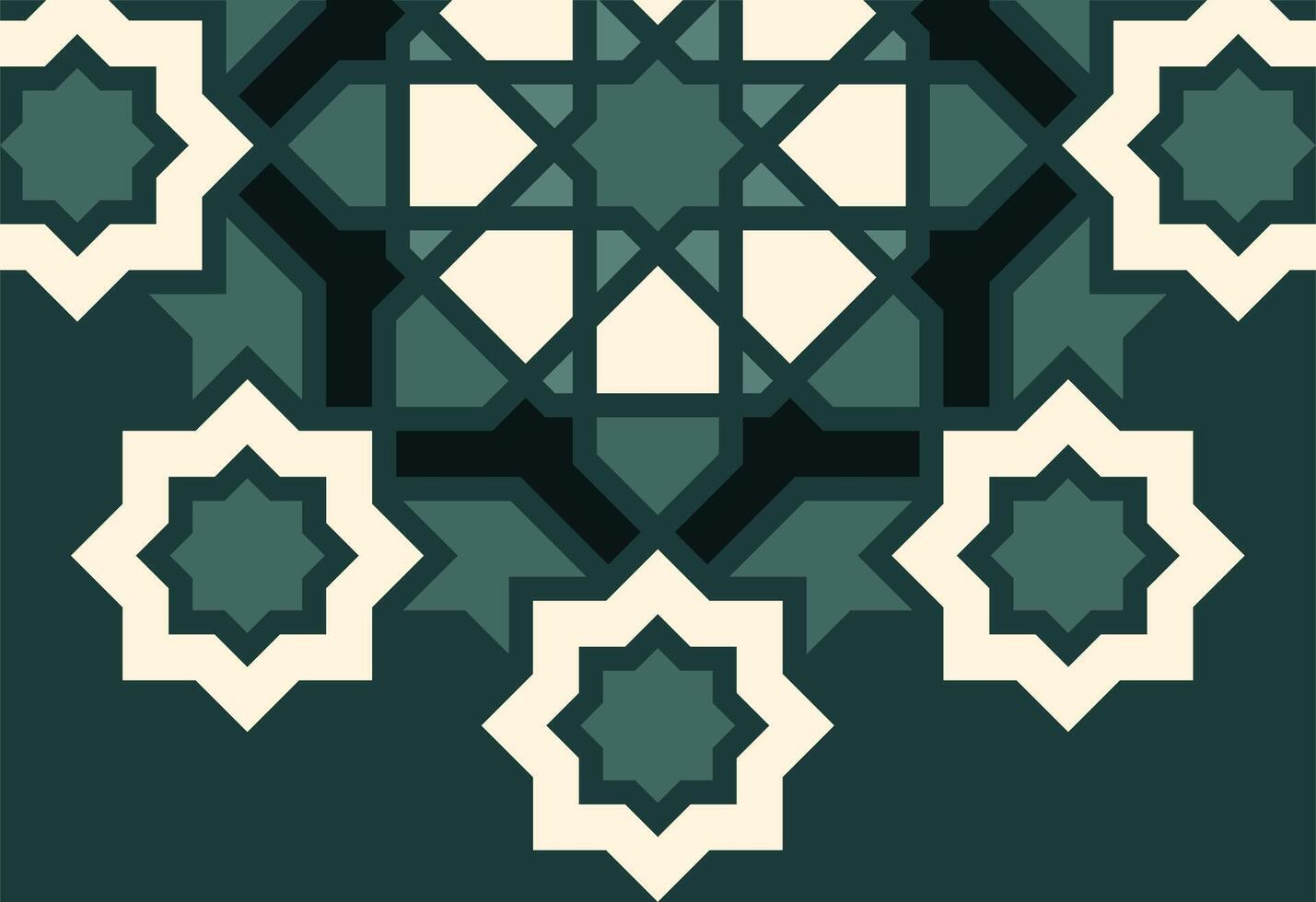 a green and white geometric pattern, Vintage ornamental seamless pattern in Art Deco style vector