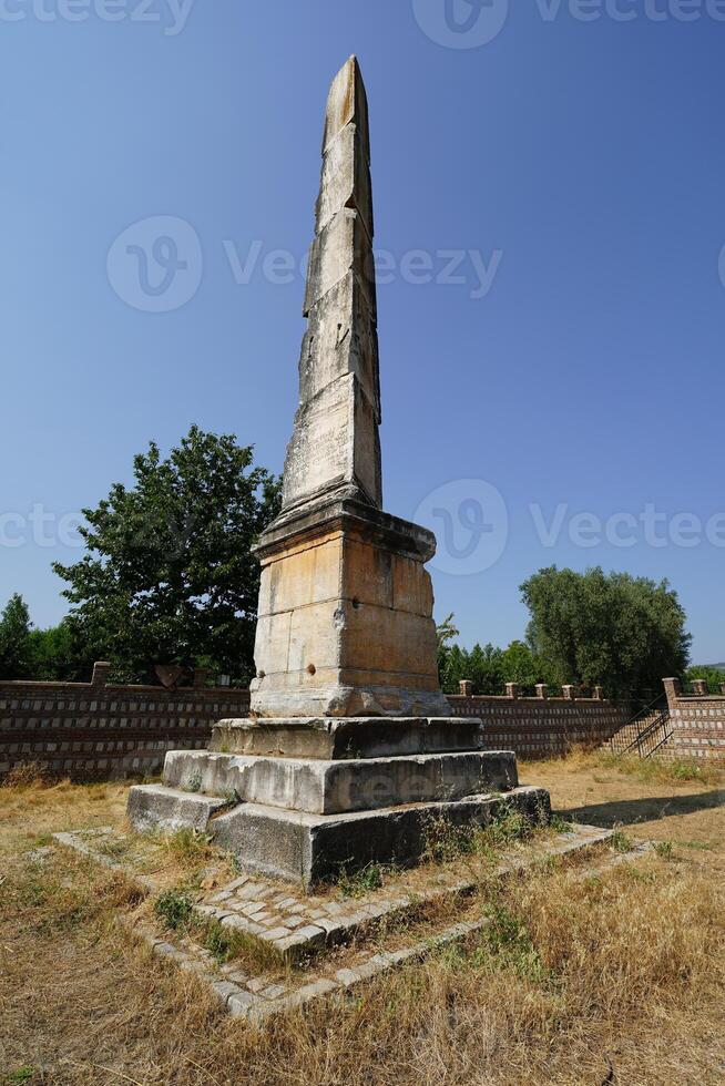 Obelisk in Iznik Town Turkiye photo