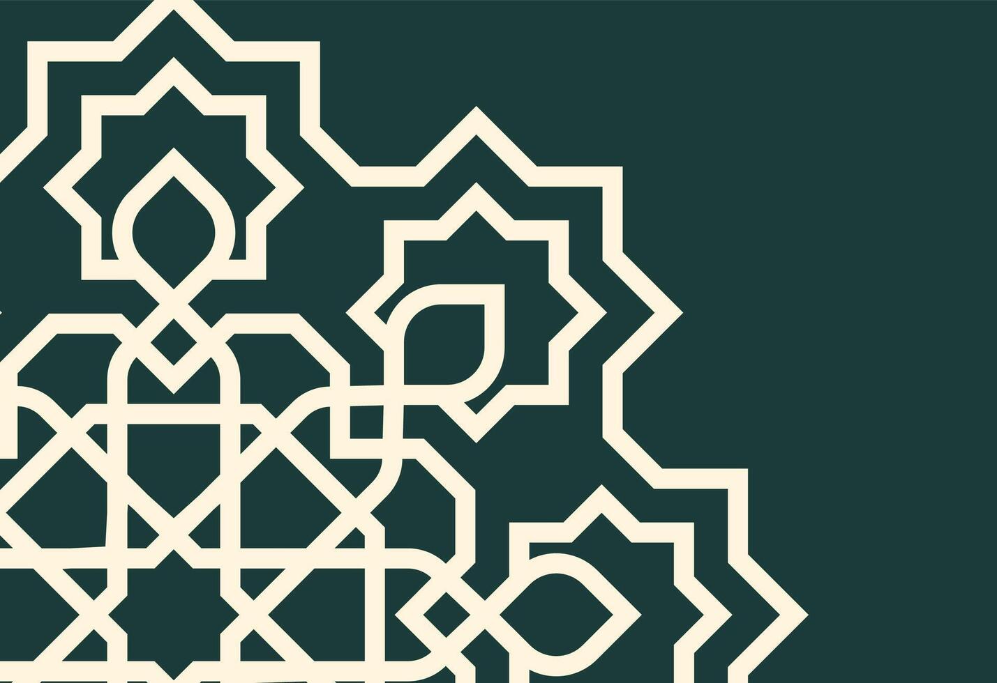 abstract background with a pattern, an islamic design on a green background vector