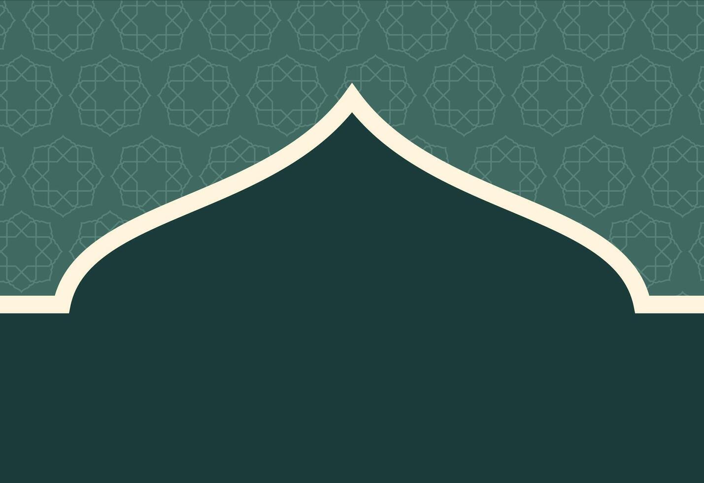 an islamic mosque with a green background and white pattern vector